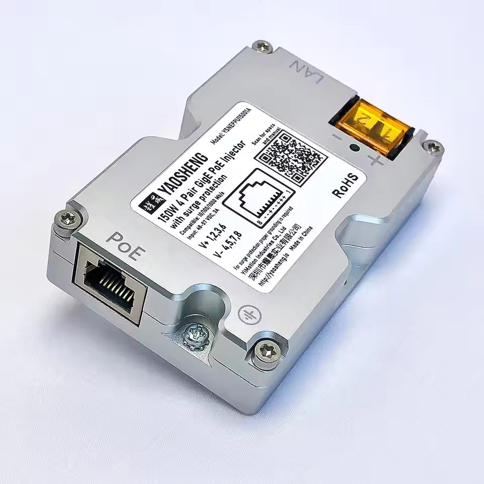 150W PoE Injector for Residential Starlink Dishy 48-57DCV Input