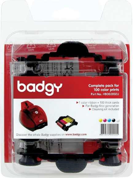 Complete kit for 100 prints for Badgy First Generation