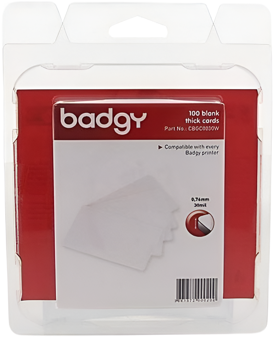100 blank white thick cards