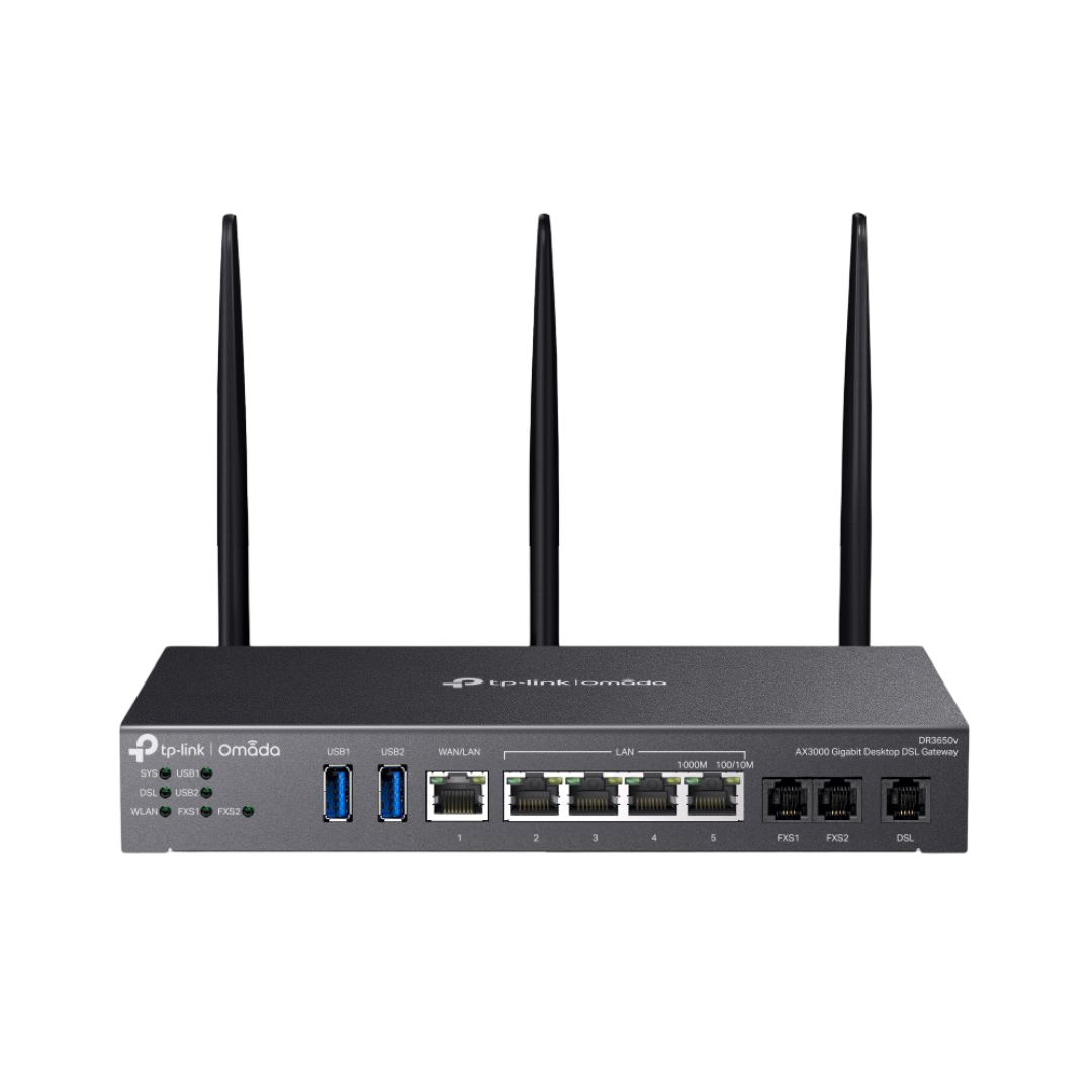 DR3650v - Omada AX3000 Wi-Fi 6 Gigabit Desktop DSL Gateway