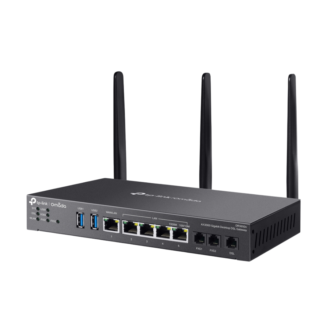 DR3650v - Omada AX3000 Wi-Fi 6 Gigabit Desktop DSL Gateway