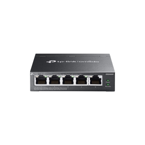 Omada 5-Port Gigabit Easy Managed Switch with 4-Port PoE+ (ES205GP ...