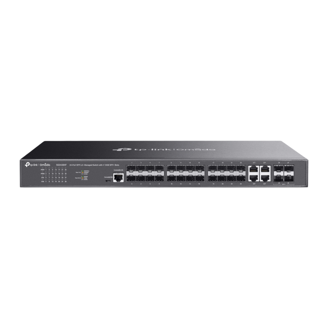 SG3428XF - Omada 24-Port SFP L2+ Managed Switch with 4 10GE SFP+ Slots