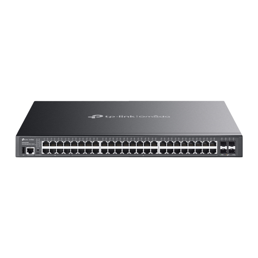 SG5452XMPP - Omada 48-Port Gigabit Stackable Lite L3 Managed PoE++ Switch with 4 10G Slots