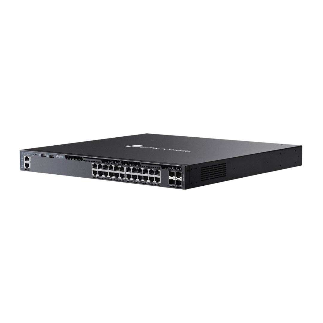 SG6428XHP - Omada 24-Port Gigabit Stackable L3 Managed PoE+ Switch with 4 10GE SFP+ Slots