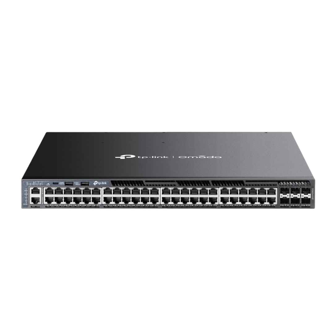 SG6654XHP - Omada 48-Port Gigabit Stackable L3 Managed PoE+ Switch with 6 10GE SFP+ Slots