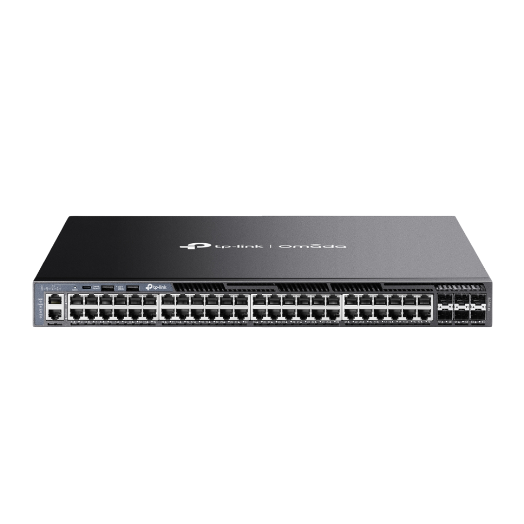 SG6654X - Omada 48-Port Gigabit Stackable L3 Managed Switch with 6 10GE SFP+ Slots