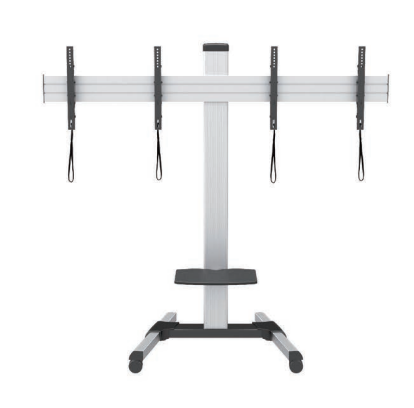 T015-2SC Video Wall Stand – Dual Screen Video Wall Cart