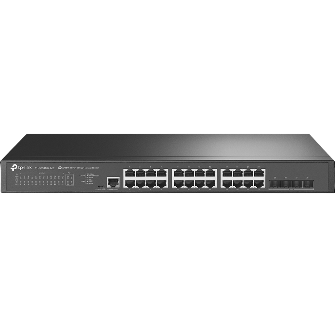SG3428X-M2 – Omada 24-Port 2.5GBASE-T L2+ Managed Switch with 4 10GE SFP+ Slots